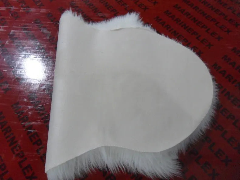 Sheepskin Chair Cover Seat Pad Soft Carpet Hairy Plain Skin Fur Plain Fluffy Area Rugs Bedroom Faux carpet Mat Muzzi 002 4sizes