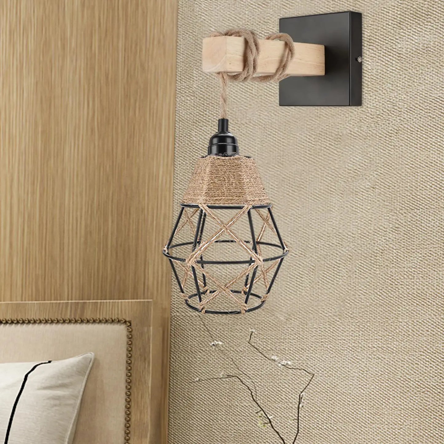 Wall Sconce Wall Mount Lamp Retro Farmhouse Decorative Pendant Light for Hallway Reading Kitchen Restaurant Decoration