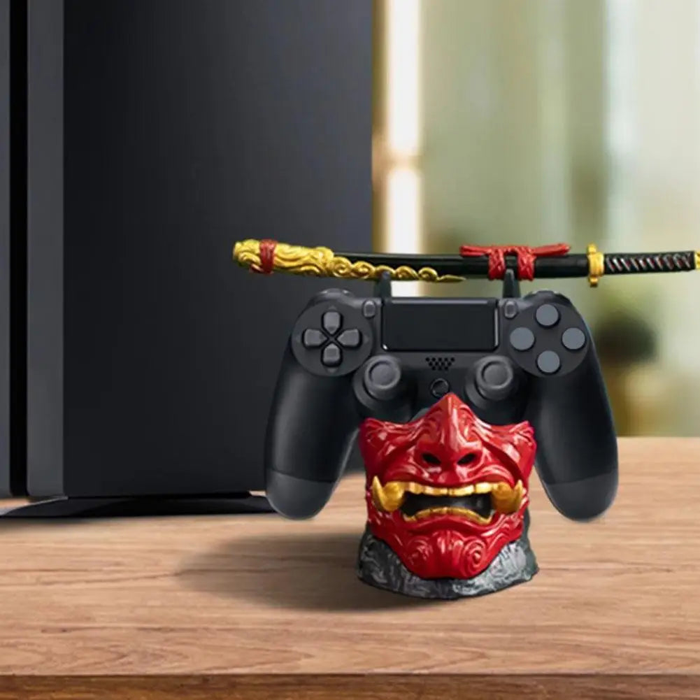 For Ghost Of Tsushima Gaming Controller Holder One More Life Controller Holder Figure Headphone Stand For PS5/4 Gamepad Bracket