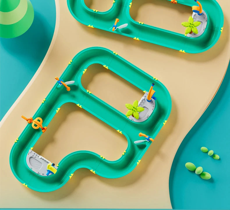Kids Baby Toys Outdoor Water Table Toy Water Surfing Adventure Water Toys Fishing Toys Summer Parent-child Interaction Game