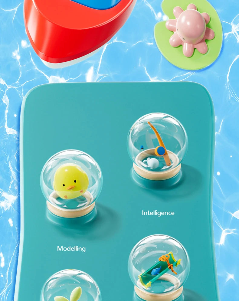 Kids Baby Toys Outdoor Water Table Toy Water Surfing Adventure Water Toys Fishing Toys Summer Parent-child Interaction Game