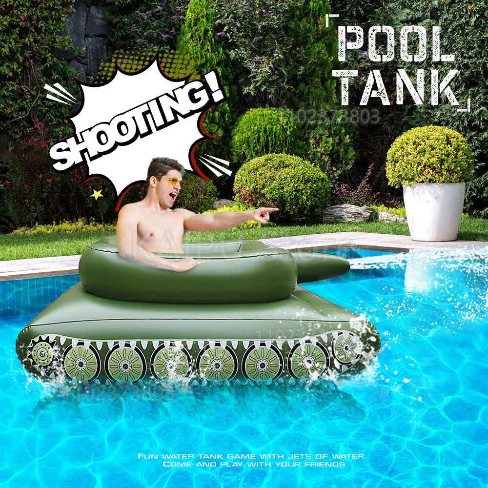 PVC water inflatable adult tank/inflatable tank swimming ring inflatable tank seat inflatable Water toys