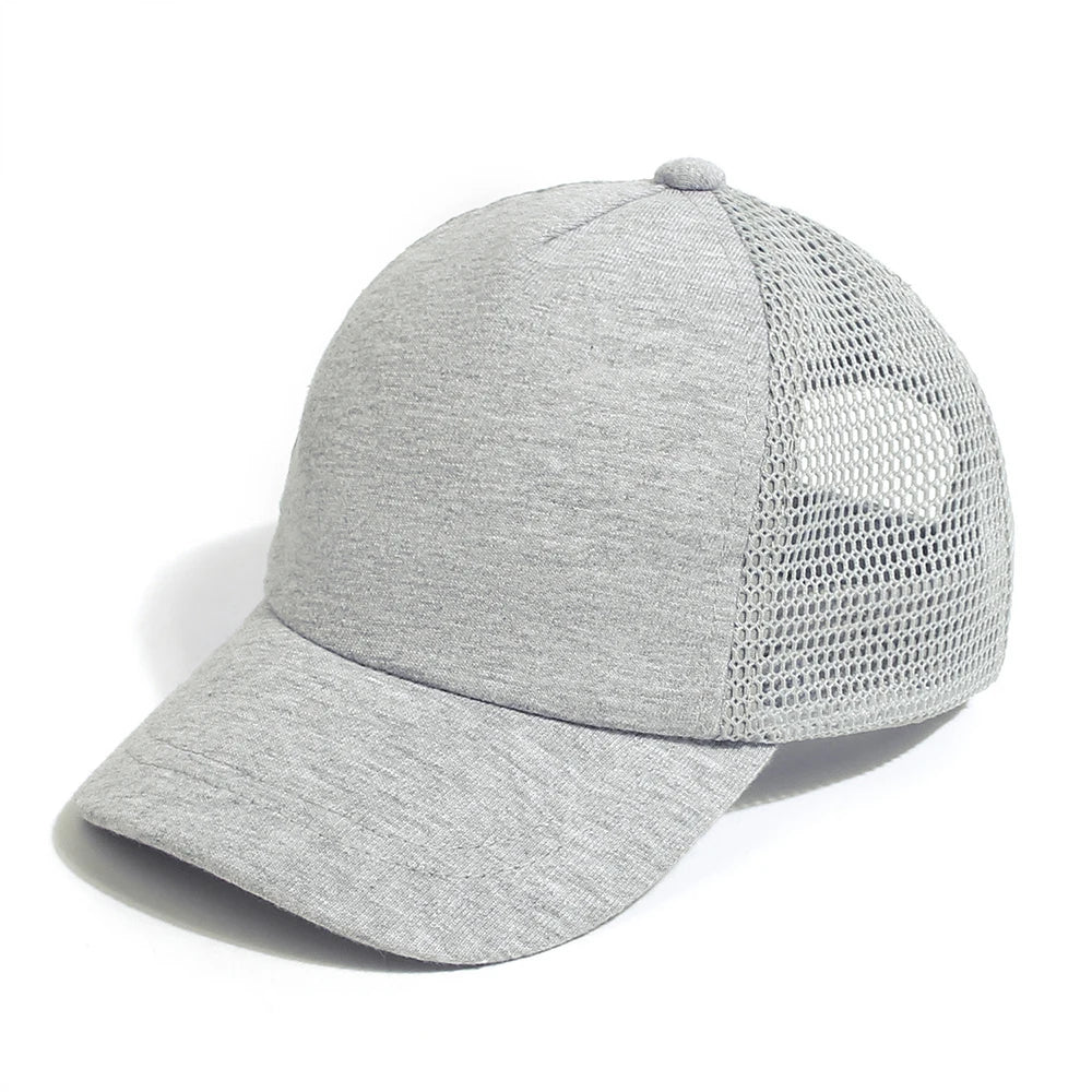 Lovely Kids Trucker Ball Cap Outdoor Leisure Duck Cap Solid Color Curved Brim Sun Hat Baseball Cap 7 colors