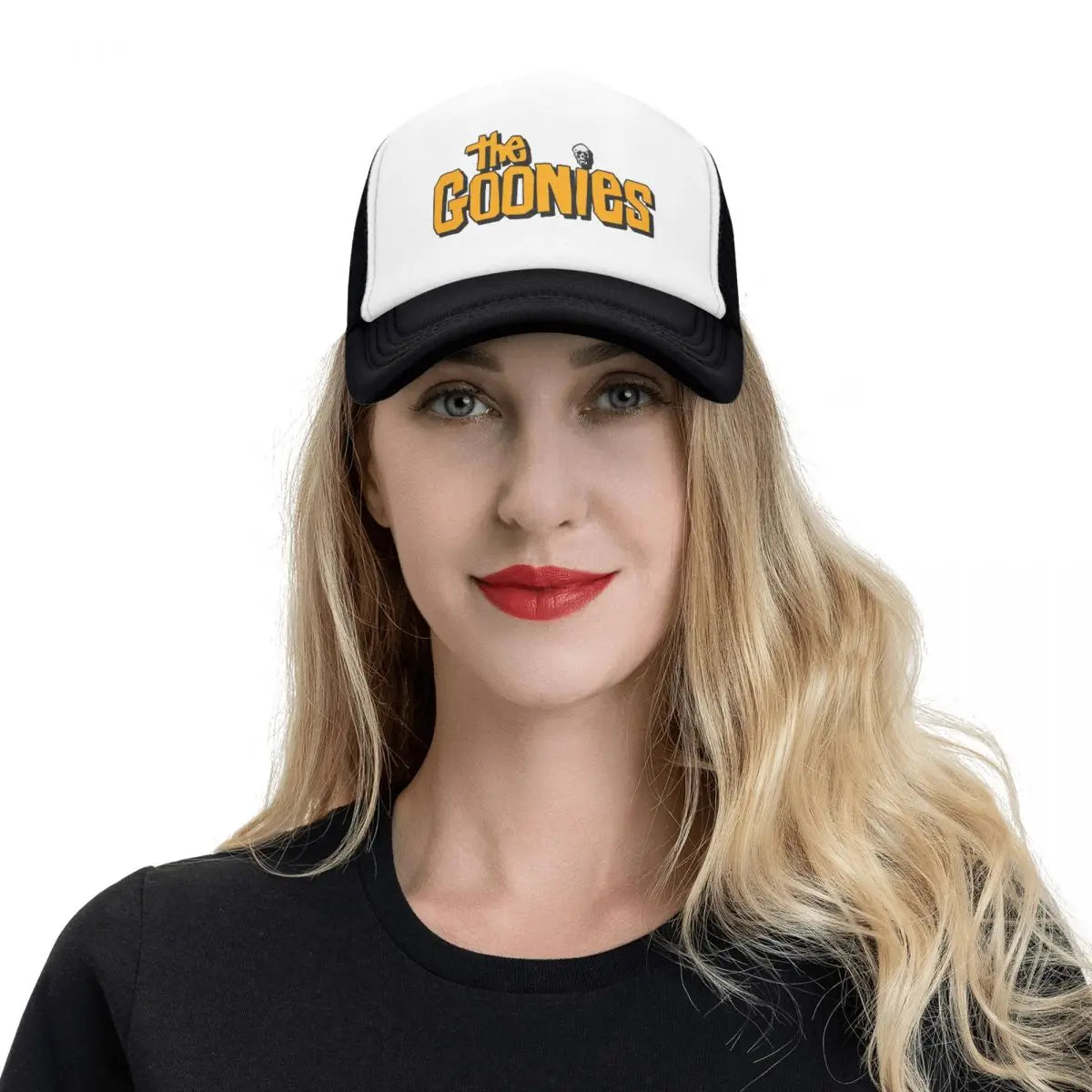 The Goonies Logo Mesh Baseball Caps Adult Sport Trucker Worker Cap Dad Hat Snapback Caps Golf Hats High Quality Trucker Hat