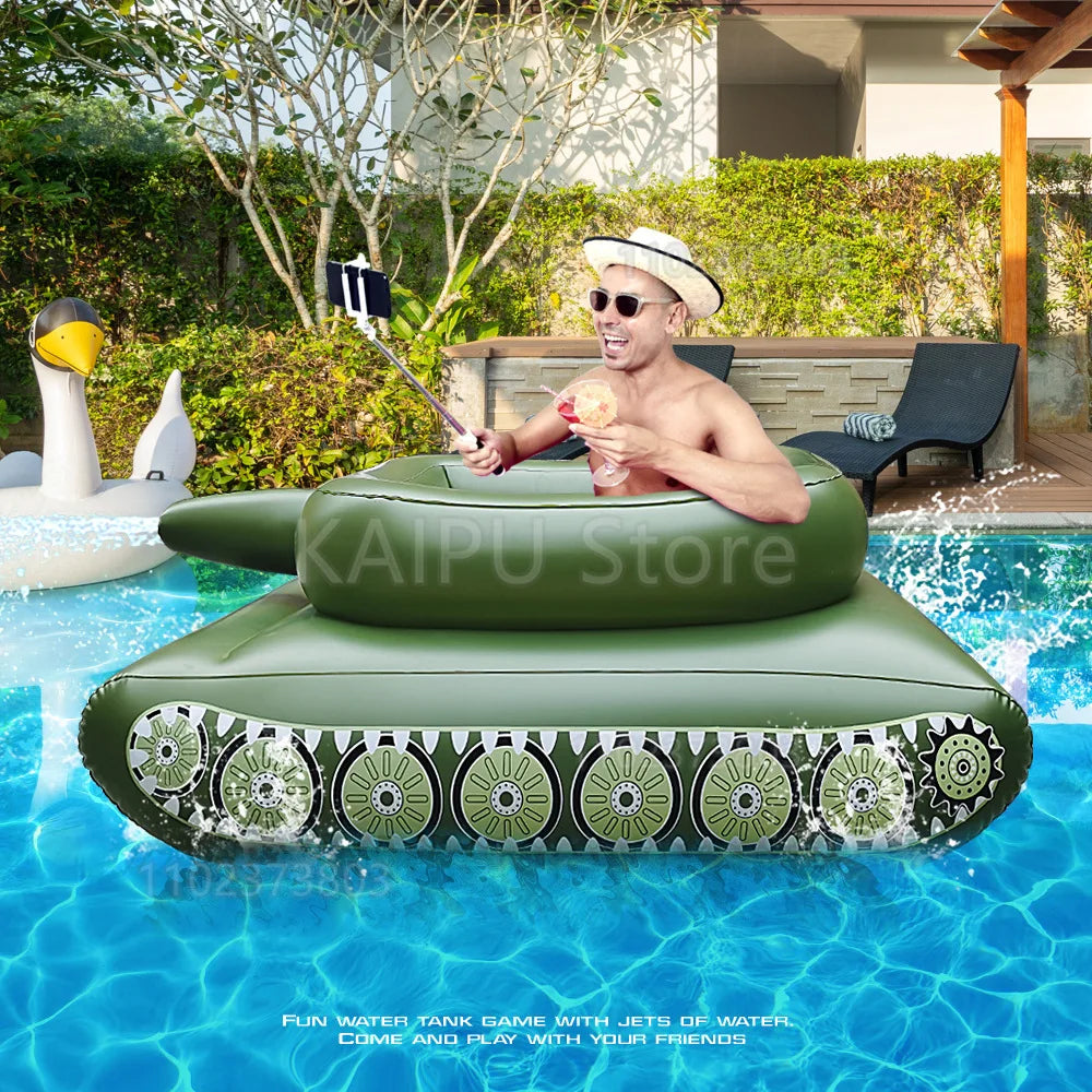 PVC water inflatable adult tank/inflatable tank swimming ring inflatable tank seat inflatable Water toys