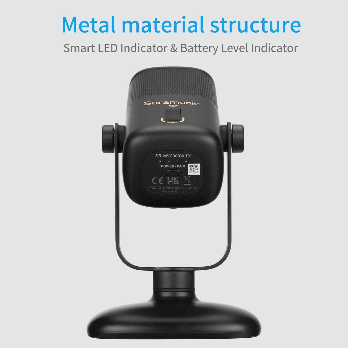 Saramonic SR-MV2000W Studio Wireless USB Microphone for PC Computer Mobile Android Gaming Streaming Recording Youtube Microphone