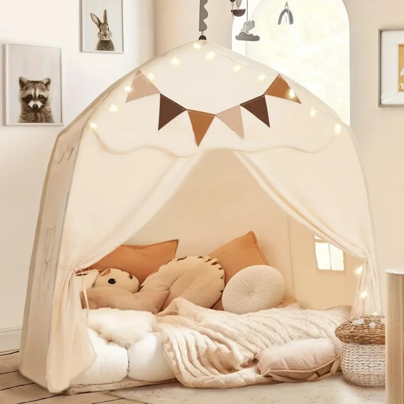 Kids Play Tent for Boys Girls Princess Castle Playhouse Indoor Outdoor Children's Toy House for Toddlers Tent Gift