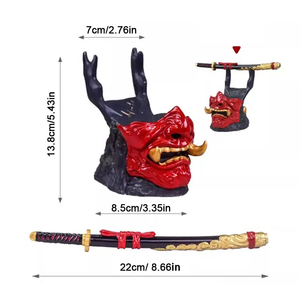 For Ghost Of Tsushima Gaming Controller Holder One More Life Controller Holder Figure Headphone Stand For PS5/4 Gamepad Bracket