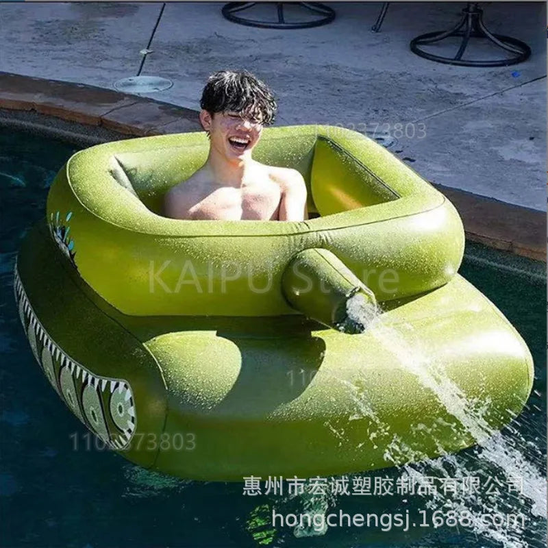PVC water inflatable adult tank/inflatable tank swimming ring inflatable tank seat inflatable Water toys
