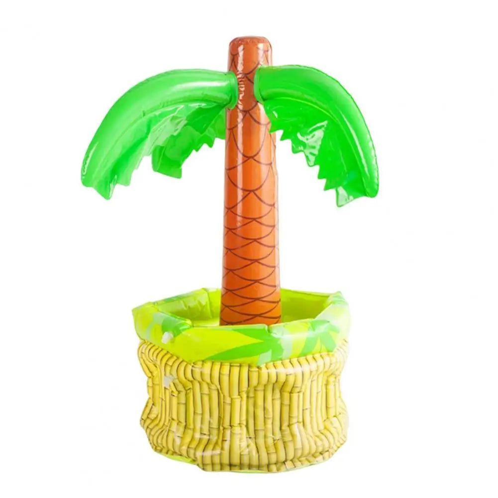 Inflatable Ice Bucket Palm Tree Cactus Cooler Drink Holder Beach Pool Party Ice Bucket Reusable Drink Chiller for Picnics