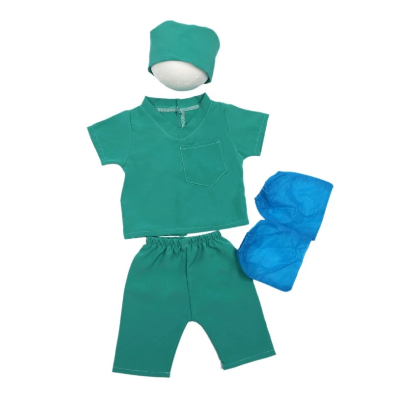 Baby Photo Suit Newborn Doctor Costume Pants Hat Photostudio Cosplay Clothes