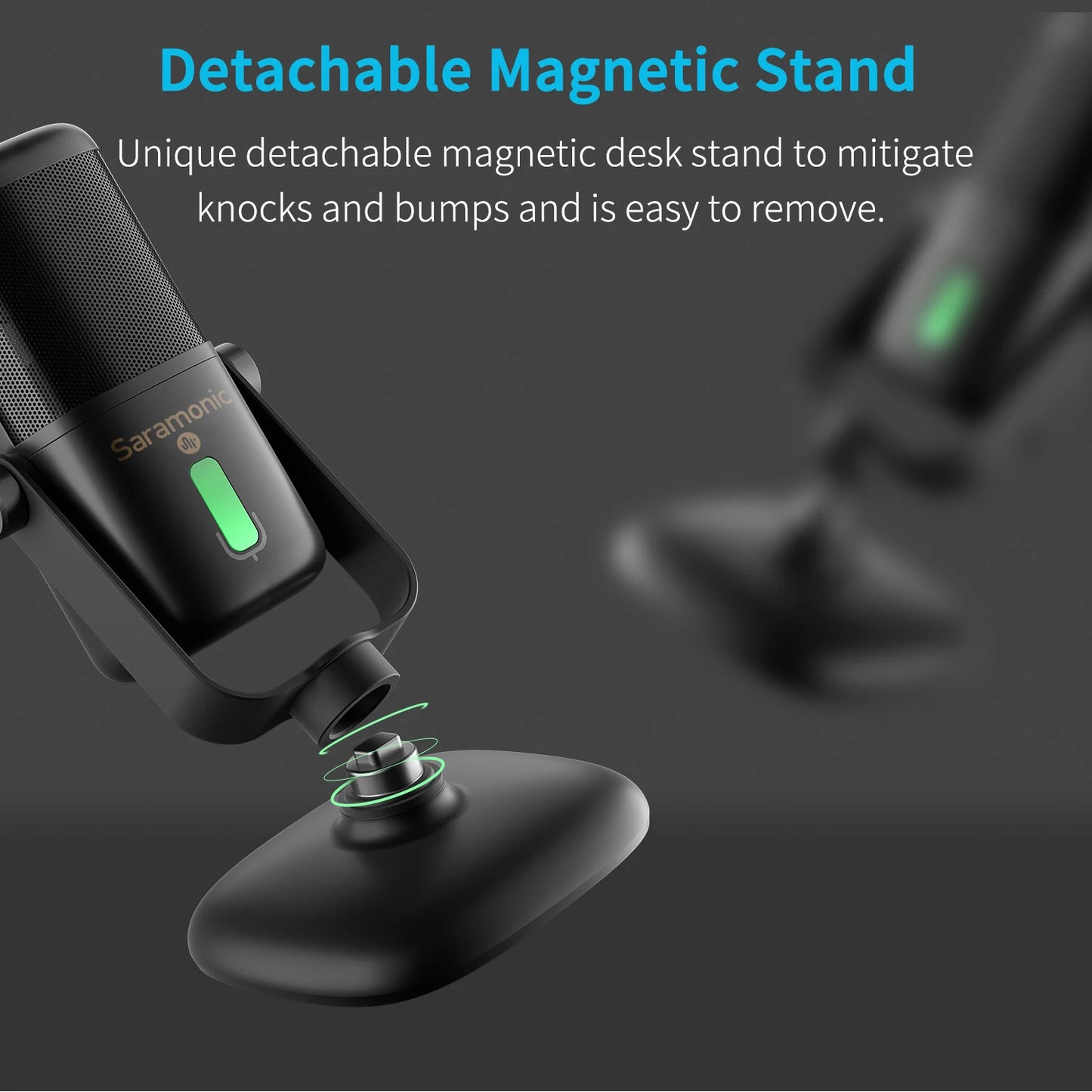 Saramonic SR-MV2000W Studio Wireless USB Microphone for PC Computer Mobile Android Gaming Streaming Recording Youtube Microphone