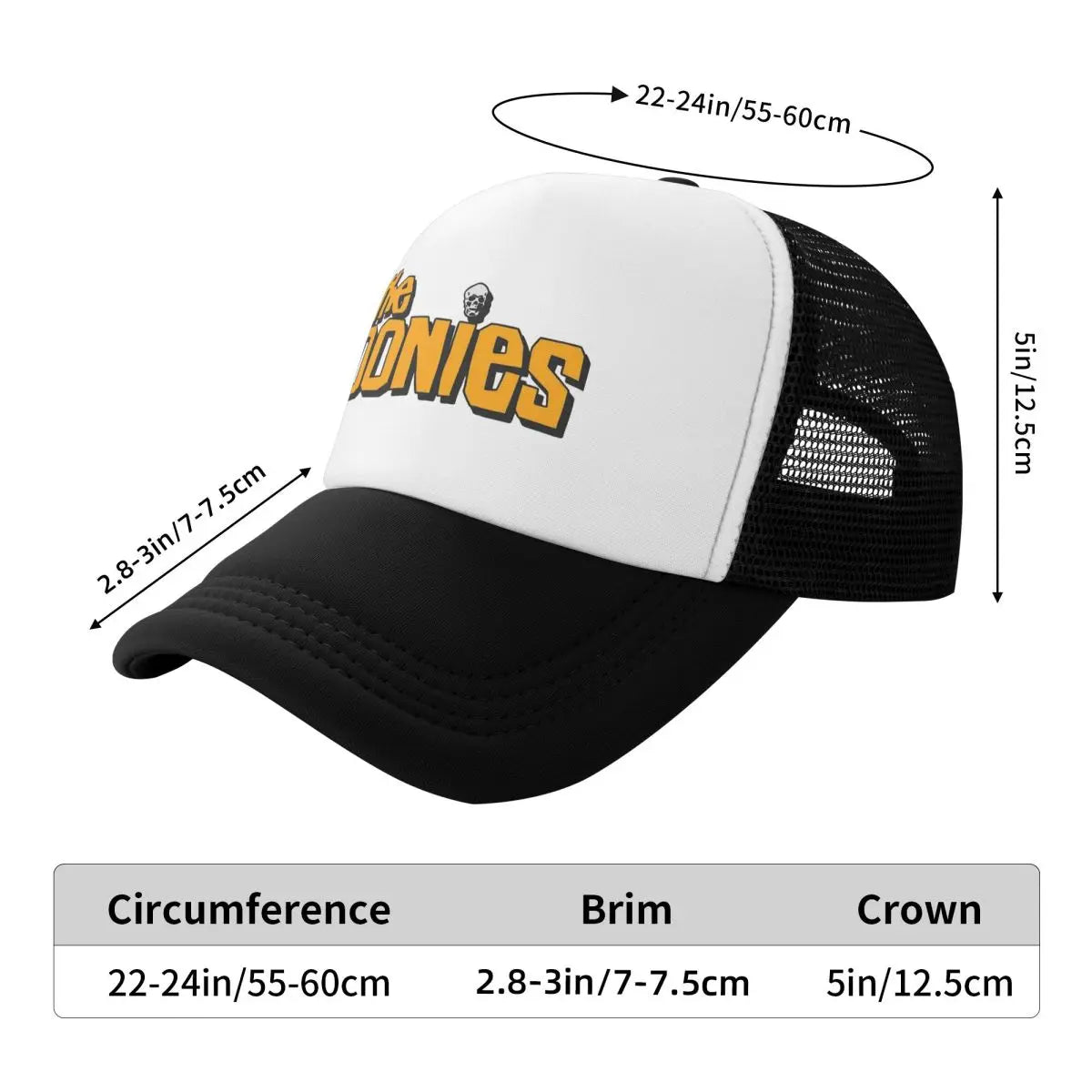 The Goonies Logo Mesh Baseball Caps Adult Sport Trucker Worker Cap Dad Hat Snapback Caps Golf Hats High Quality Trucker Hat