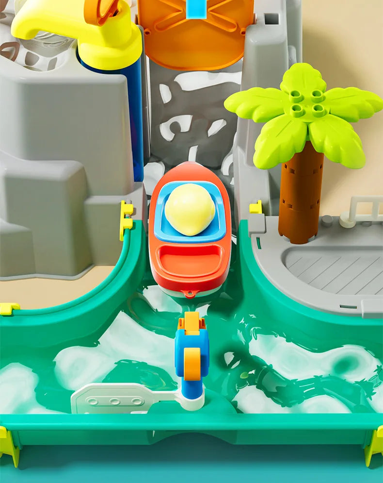 Kids Baby Toys Outdoor Water Table Toy Water Surfing Adventure Water Toys Fishing Toys Summer Parent-child Interaction Game