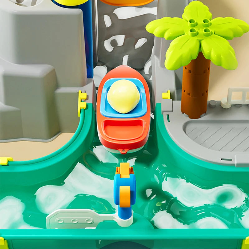 Kids Baby Toys Outdoor Water Table Toy Water Surfing Adventure Water Toys Fishing Toys Summer Parent-child Interaction Game
