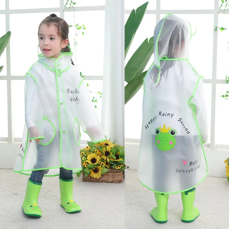 Rain Boots Kids Boy Waterproof Light and Handy Toddler Water Shoes for Girls PVC Rubber Waterproof Kids Cartoon Rain Boots