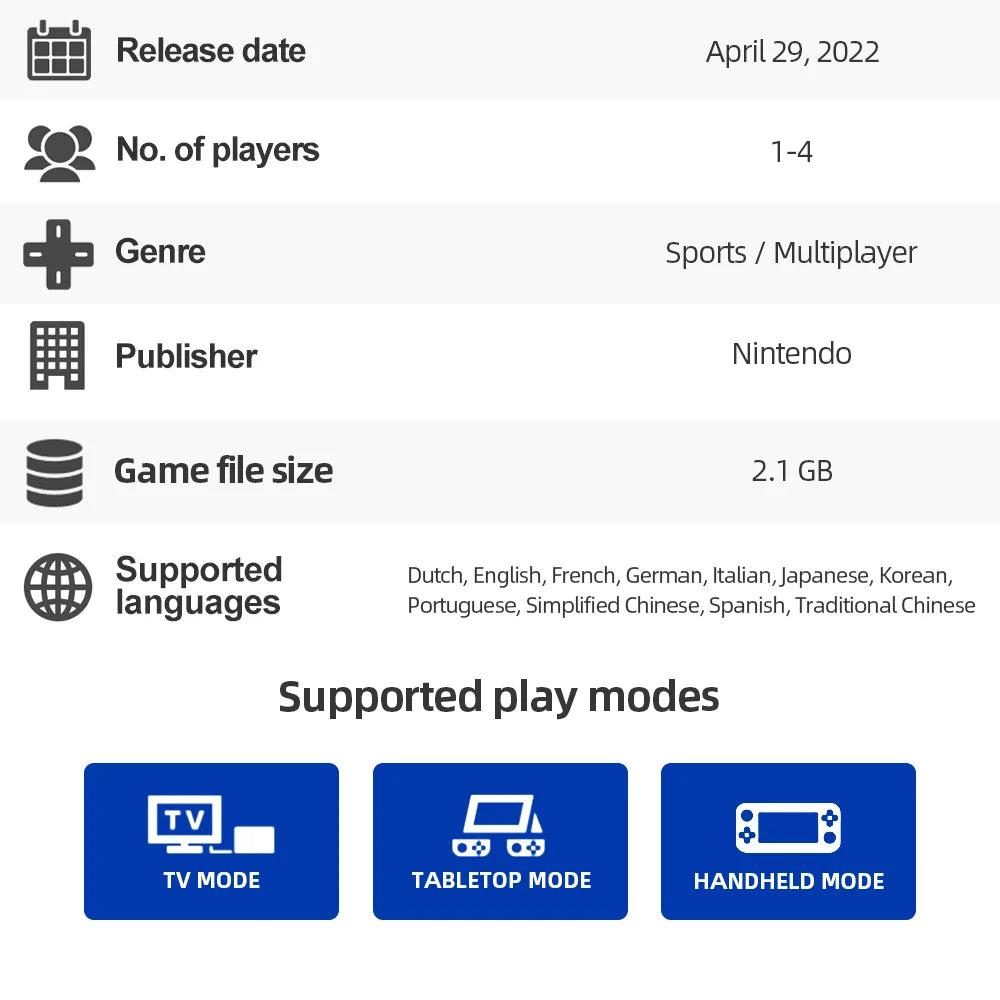 Nintendo Switch Game - Nintendo Switch Sports - Sports Multiplayer Party for Switch OLED