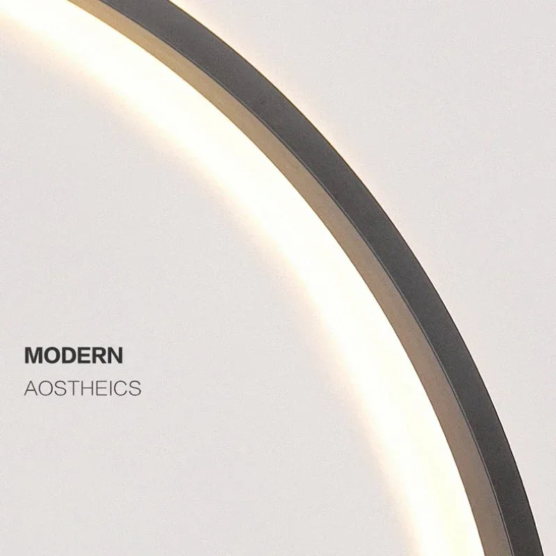 Modern Decor LED Wall Lamp For Bedroom Living Room Home Nordic Design Round Ring Indoor USB Wall Sconce Lighting Fixture