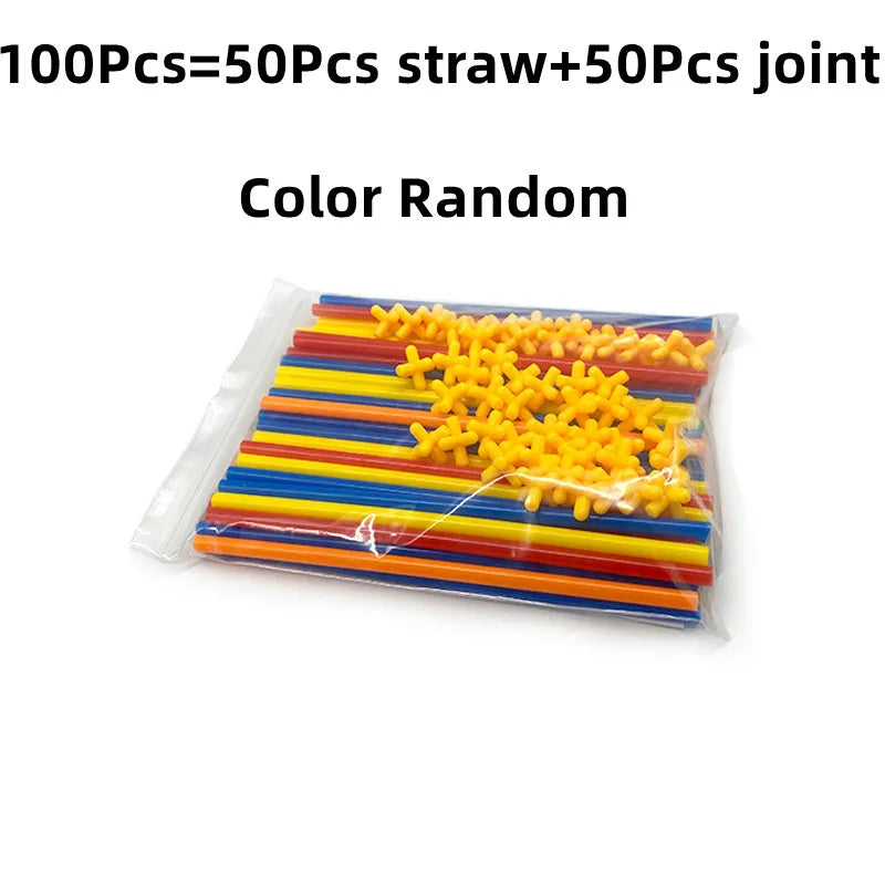DIY Montessori Color Building Blocks Plastic Stitching Inserted Construction Assembled Blocks Bricks Educational Toys for Childr