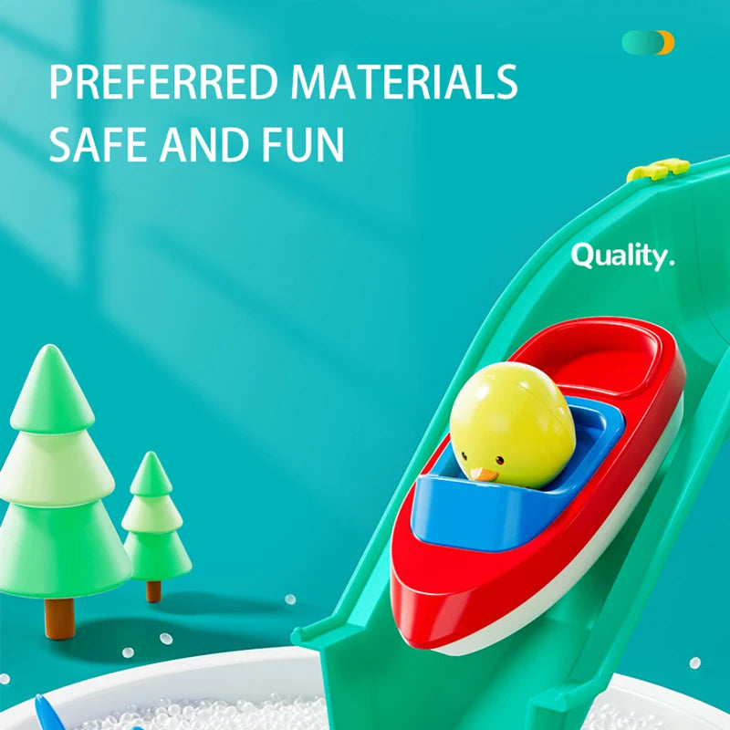Kids Baby Toys Outdoor Water Table Toy Water Surfing Adventure Water Toys Fishing Toys Summer Parent-child Interaction Game
