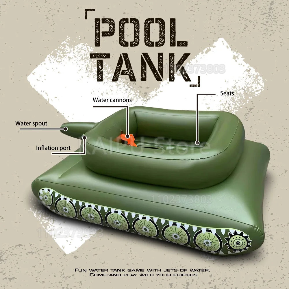 PVC water inflatable adult tank/inflatable tank swimming ring inflatable tank seat inflatable Water toys