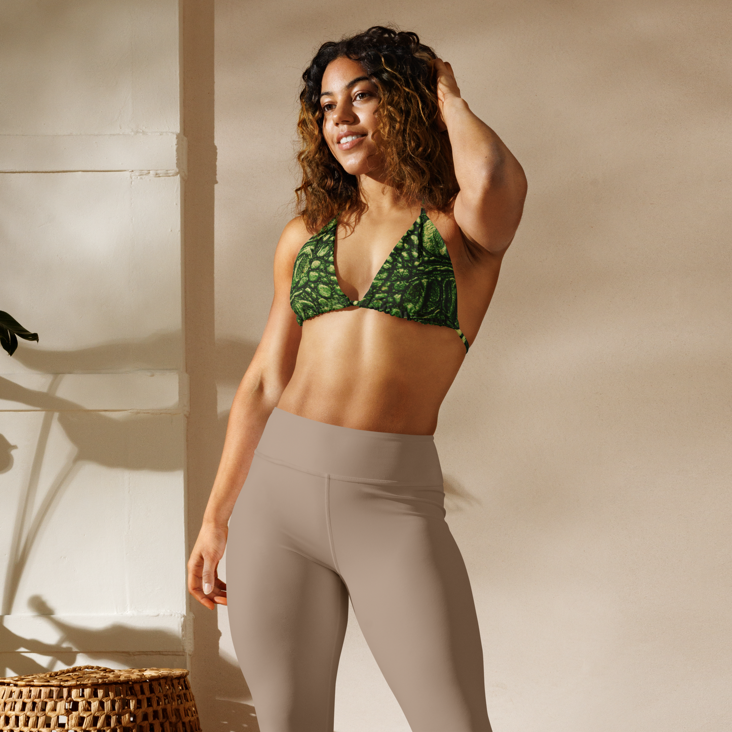 Bikini Strings Croc-skin