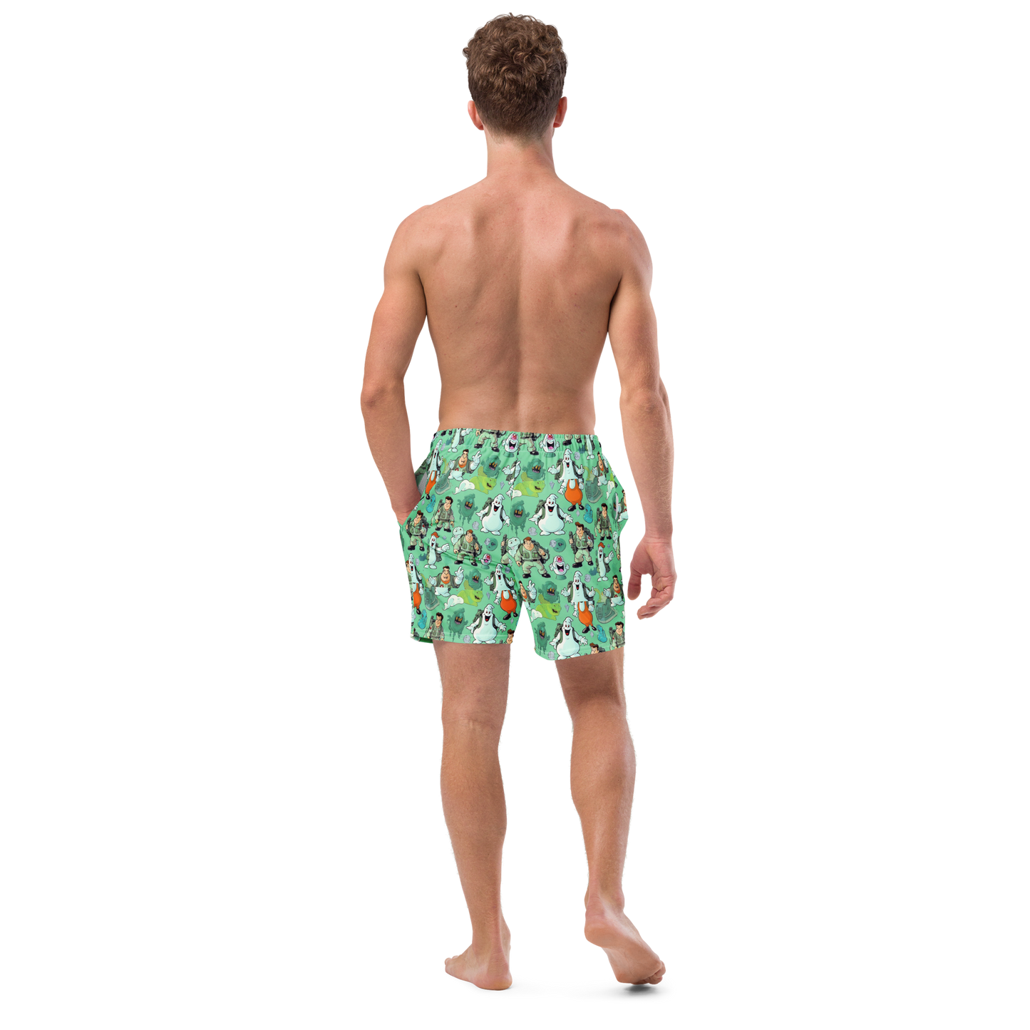 Bustin makes me feel good- swim trunks
