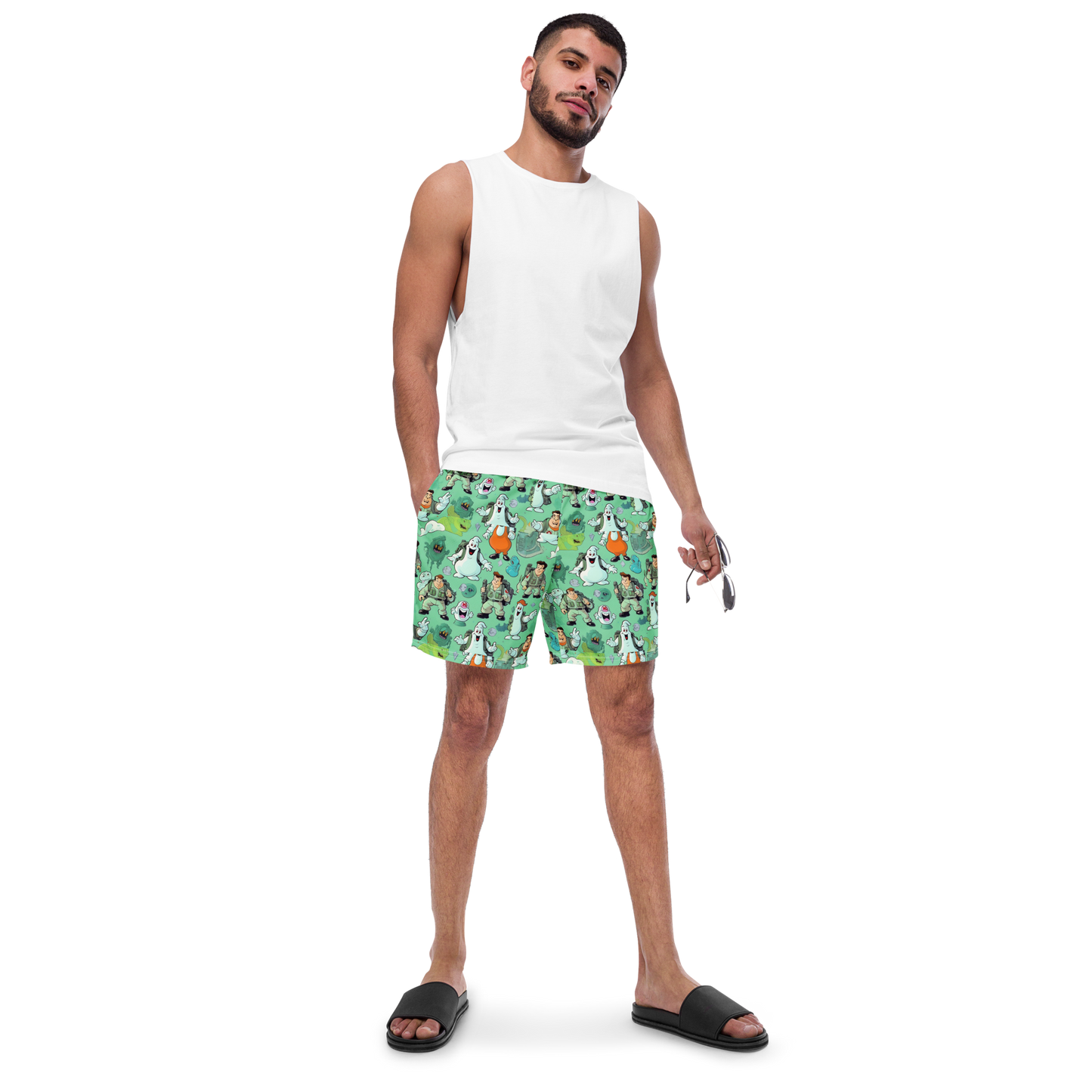 Bustin makes me feel good- swim trunks