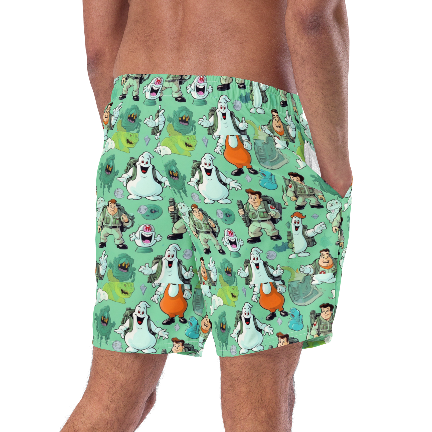 Bustin makes me feel good- swim trunks