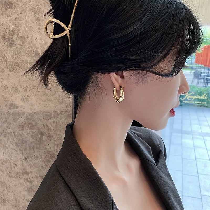 Hoop Earrings.
- Korean Jewelry
- Daily Wear Earrings