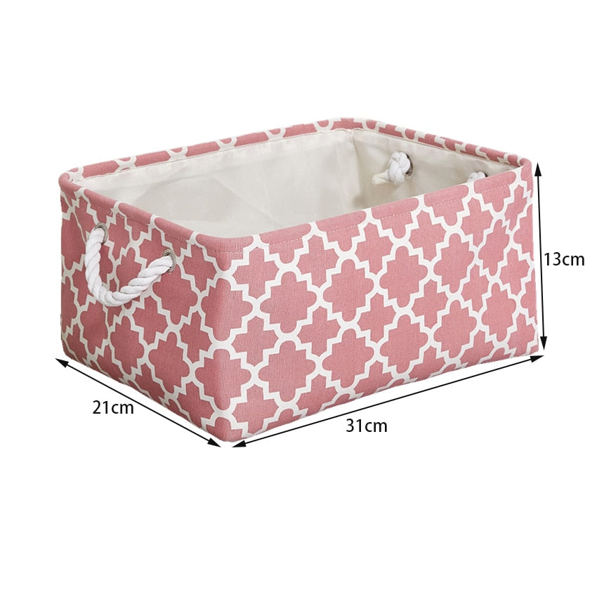 Cotton Linen Folding Storage Baskets.
-Kids Toys Organizer
-Clothes
-Sundries
-Storage Box
-Cabinet Storage Bag
- Laundry Basket