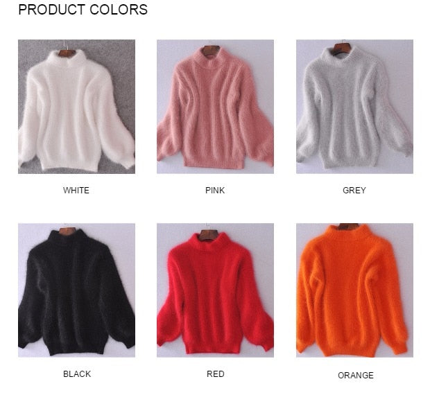 "Mohair"
-Thicken Turtleneck
-Fashion Lantern Sleeve
-Pullover