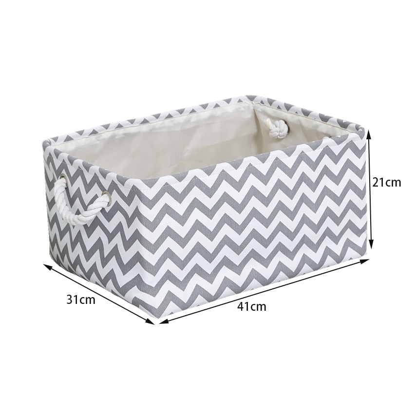 Cotton Linen Folding Storage Baskets.
-Kids Toys Organizer
-Clothes
-Sundries
-Storage Box
-Cabinet Storage Bag
- Laundry Basket