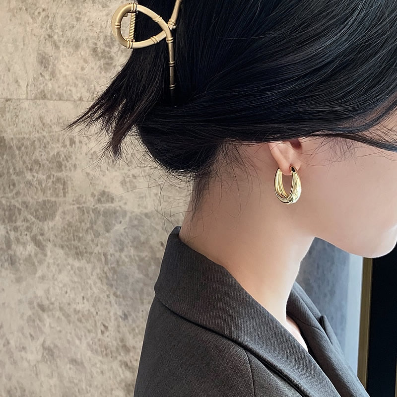 Hoop Earrings.
- Korean Jewelry
- Daily Wear Earrings