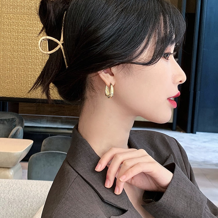 Hoop Earrings.
- Korean Jewelry
- Daily Wear Earrings
