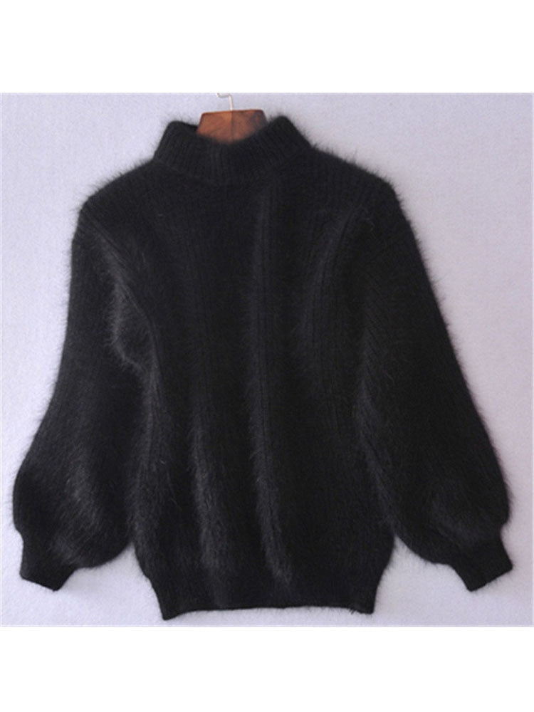 "Mohair"
-Thicken Turtleneck
-Fashion Lantern Sleeve
-Pullover