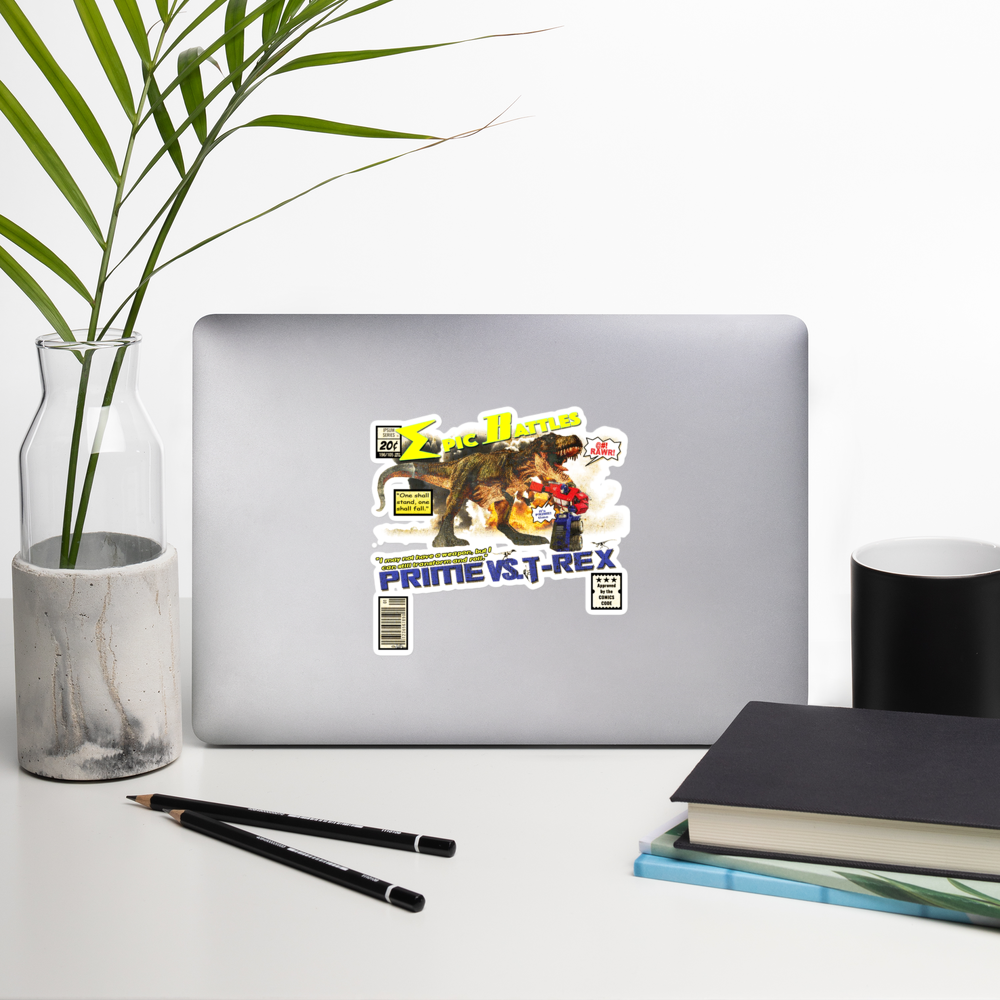 (Retro-vers) Prime vs Trex stickers