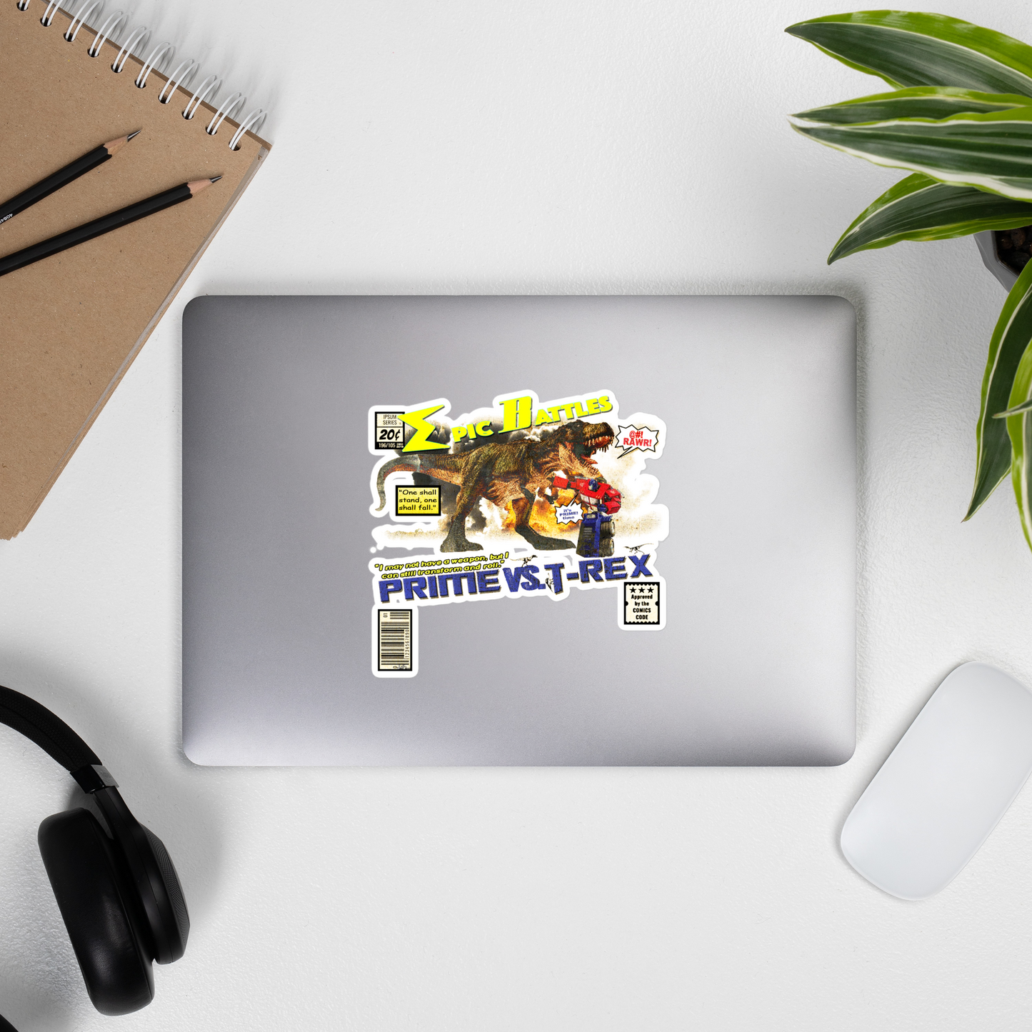 (Retro-vers) Prime vs Trex stickers