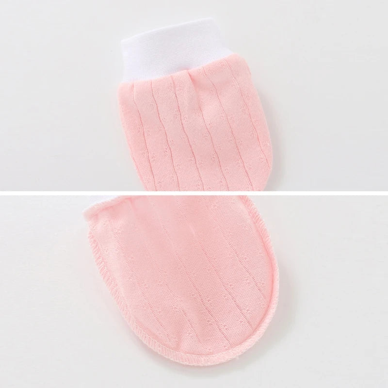 4 Pairs/set Soft Cotton Baby Gloves Anti Scratching Face  Protection Newborn Mittens Infant Handguard Supplies Baby Gloves 0-5M