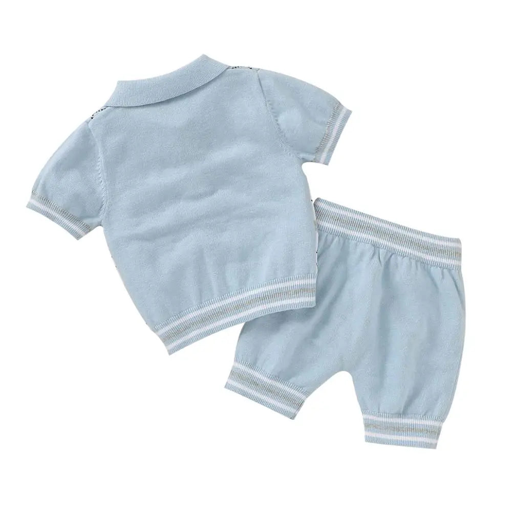 Summer Baby Short Sleeves Clothes Sets Fashion Tops + Pants Toddler Boys Girls Outfits Suits 2pcs Newborn Infant Clothing 0-18M