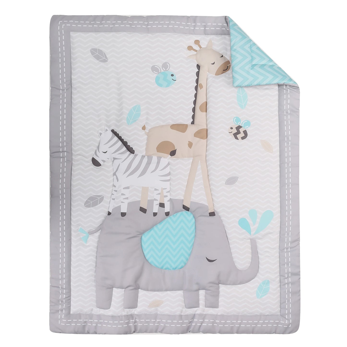 3 pcs Baby Crib Bedding Set for Boys and Girls hot sale including quilt, crib sheet, crib skirt