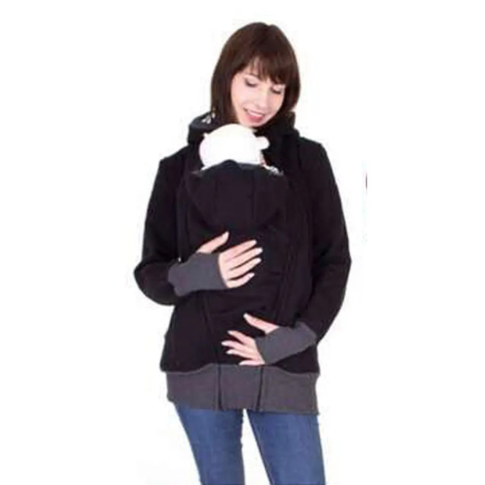 Maternity Coats Baby Carrier Jacket Kangaroo Warm Maternity Hoodies Women Outerwear Coat For Pregnant Womens Maternity Clothes