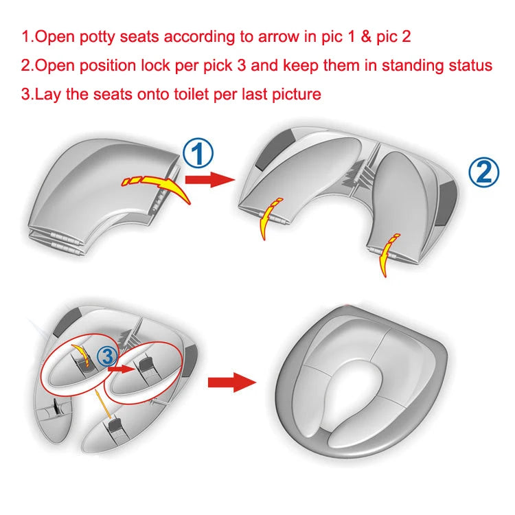 Baby Travel Folding Potty Seat toddler portable Toilet Training seat children urinal cushion children pot chair pad /mat