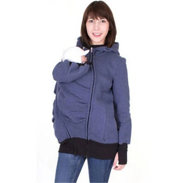 Maternity Coats Baby Carrier Jacket Kangaroo Warm Maternity Hoodies Women Outerwear Coat For Pregnant Womens Maternity Clothes