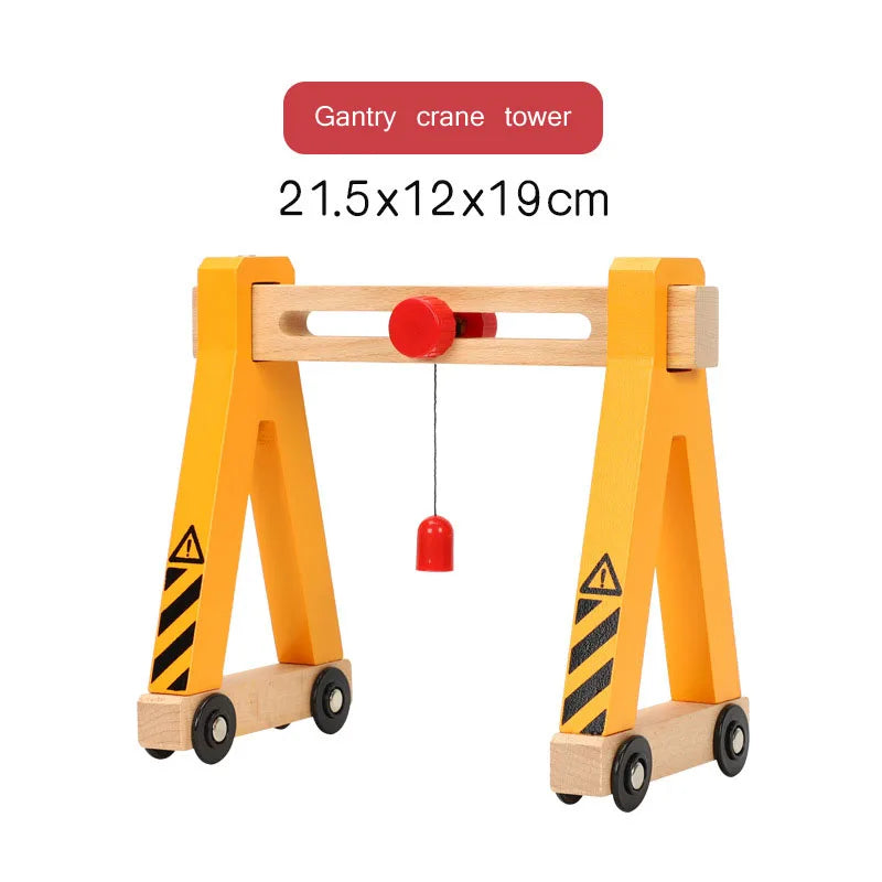 All Kinds of Crane Tender Wooden Train Track Railway Accessories Magnetic Toy Fit For All Brands Biro Wood Track Children Toys