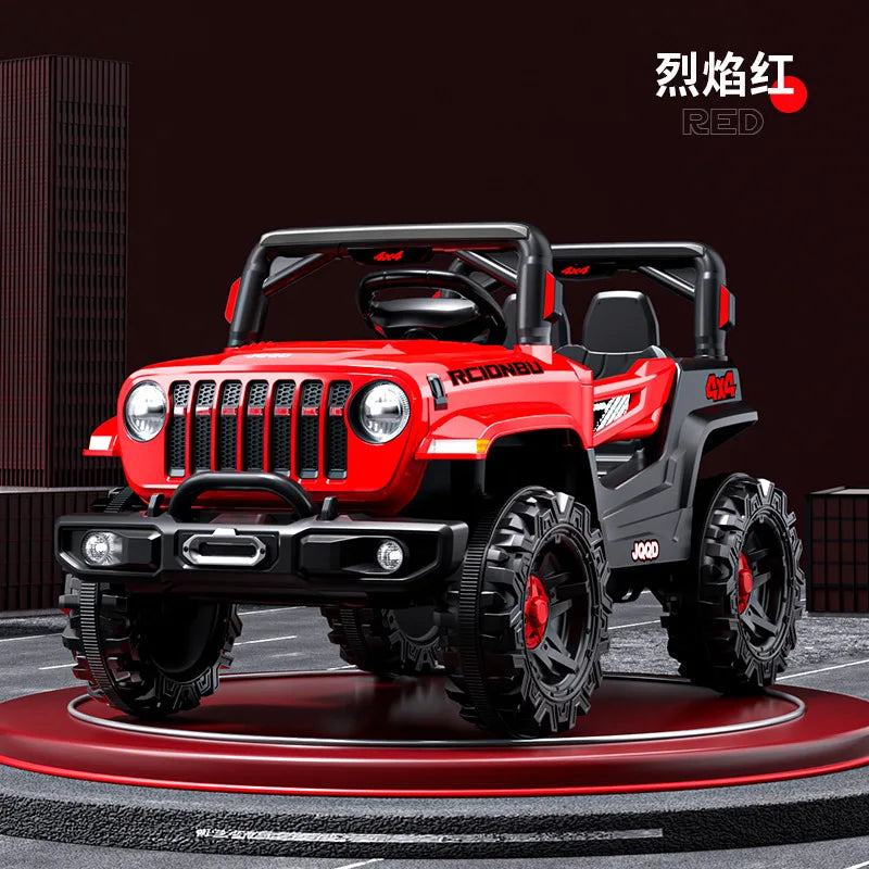 High Quality 12V 7AH Big Battery Children's Electric Four-Wheel Remote Control 4WD Off-Road Ride On Vehicle Car