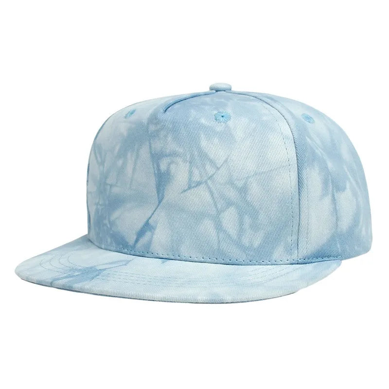 1-5years Children Hip-Hop Hats Kids Solid Color Tie-Dye Baseball Caps For Toddler Boys And Girls Outdoor Flat Brim Trend Hats