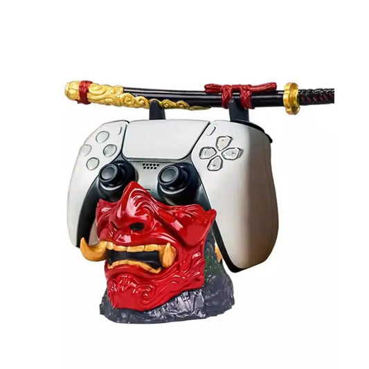 For Ghost Of Tsushima Gaming Controller Holder One More Life Controller Holder Figure Headphone Stand For PS5/4 Gamepad Bracket