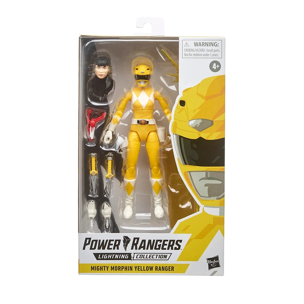 In Stock Original Hasbro Power Rangers Lightning Collection Red Green Pink Blue Black Yellow Ranger Action Figures 6 Inch Model