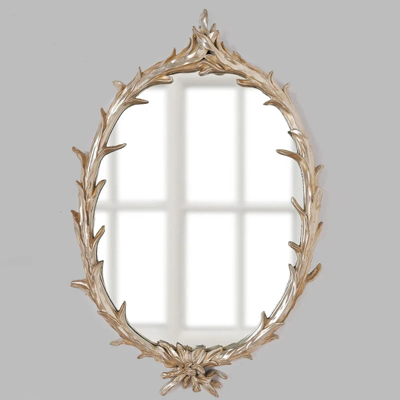 Elegant House Wall Mirrors Hanging Shower Baroque Office Decorative Mirror Luxury Irregular Espelho Adesivo De Parede Decoration